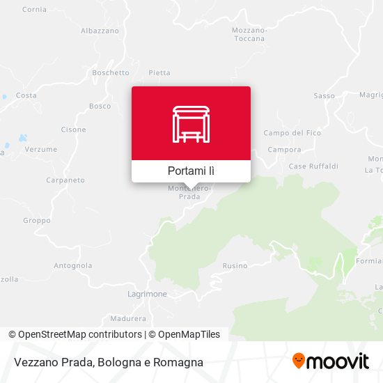 Mappa Vezzano Prada