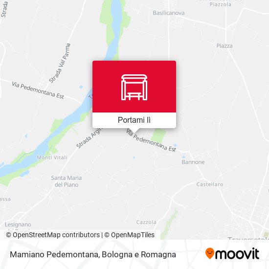 Mappa Mamiano Pedemontana