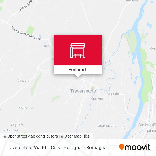 Mappa Traversetolo Via F.Lli Cervi