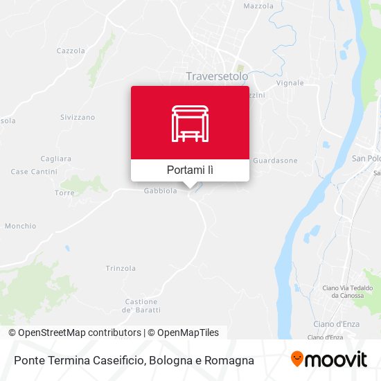 Mappa Ponte Termina Caseificio