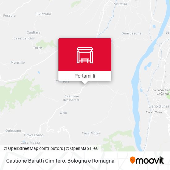 Mappa Castione Baratti Cimitero