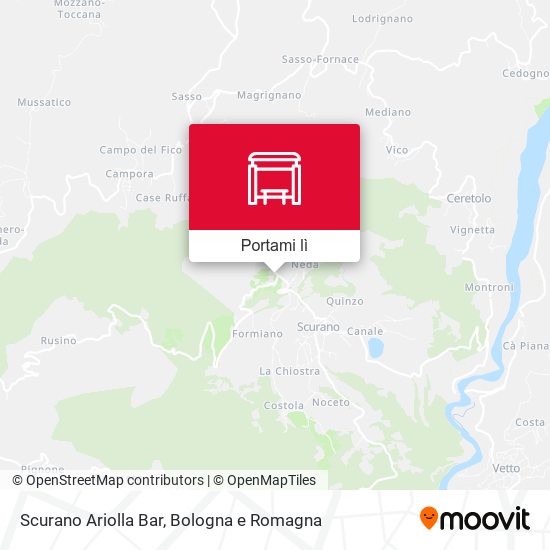 Mappa Scurano Ariolla Bar