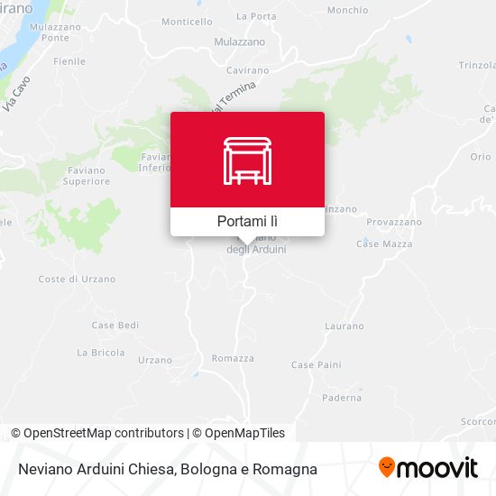 Mappa Neviano Arduini Chiesa