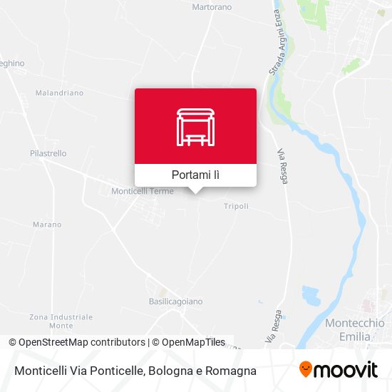 Mappa Monticelli Via Ponticelle