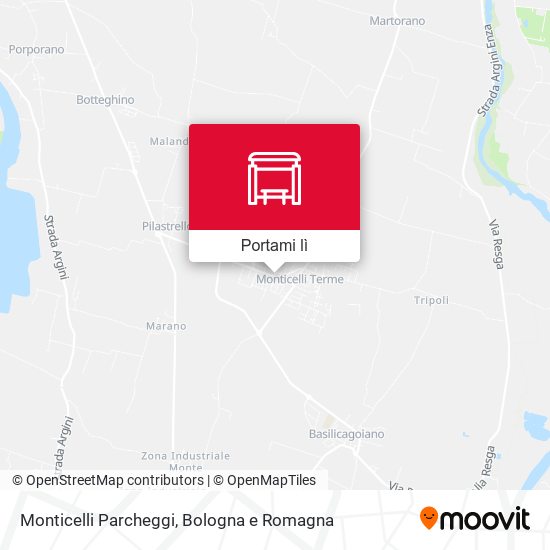 Mappa Monticelli Parcheggi