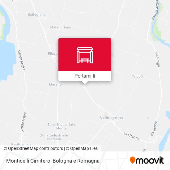 Mappa Monticelli Cimitero