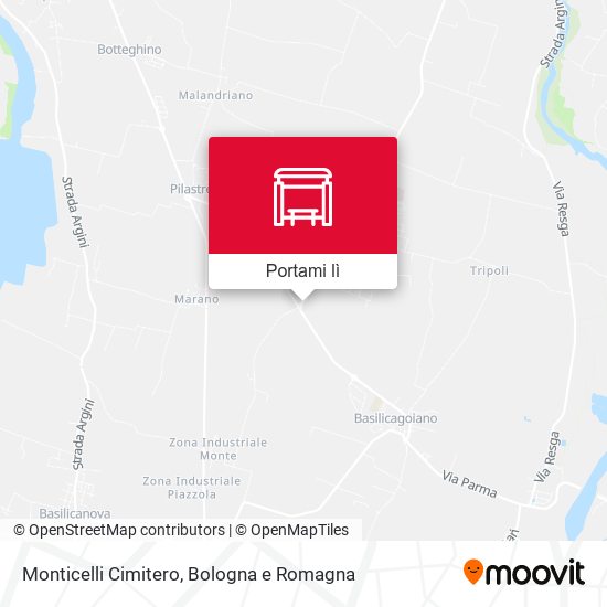 Mappa Monticelli Cimitero