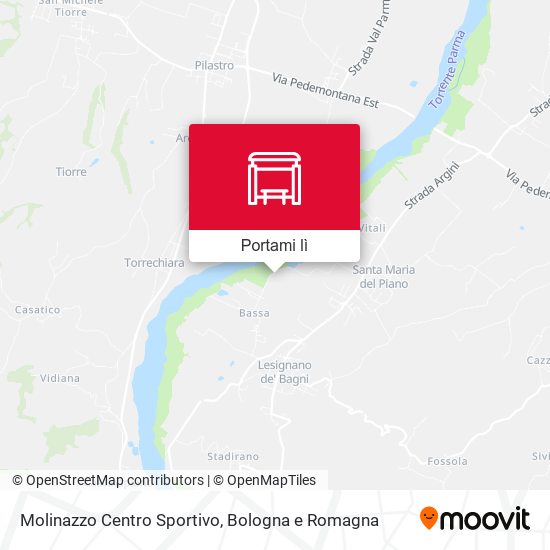 Mappa Molinazzo Centro Sportivo