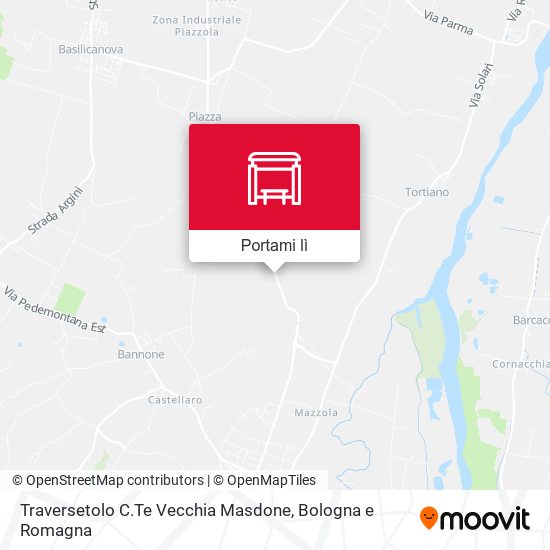 Mappa Traversetolo C.Te Vecchia Masdone