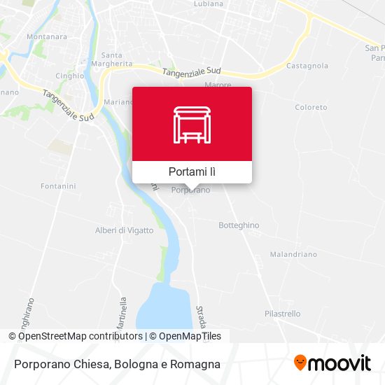 Mappa Porporano Chiesa