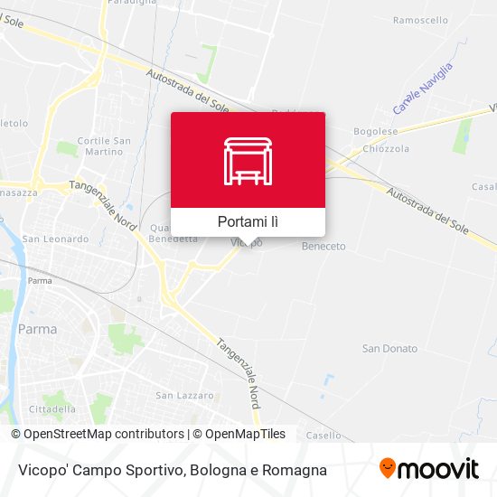 Mappa Vicopo' Campo Sportivo