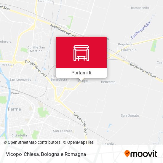 Mappa Vicopo' Chiesa