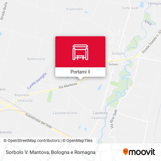 Mappa Sorbolo V. Mantova