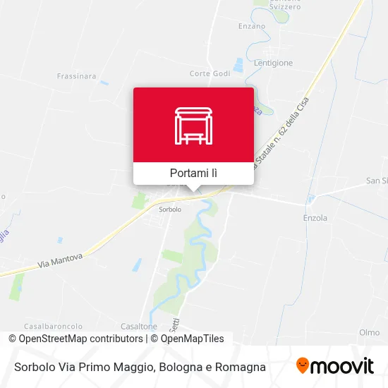 Mappa Sorbolo Via Primo Maggio