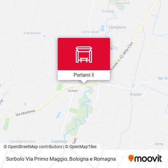 Mappa Sorbolo Via Primo Maggio