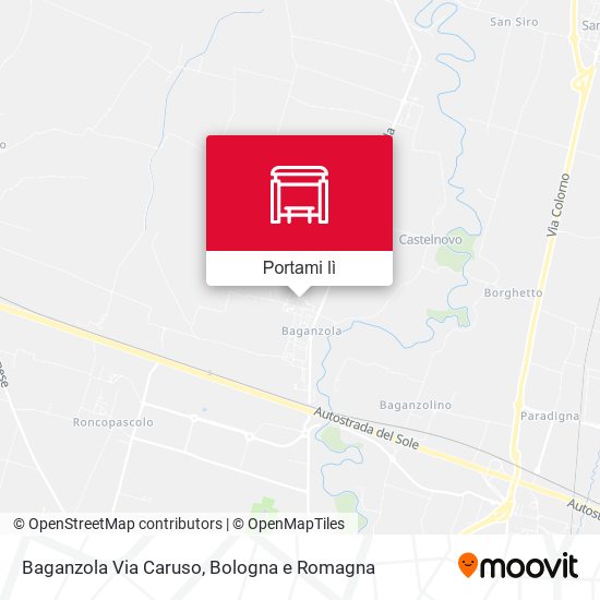 Mappa Baganzola Via Caruso