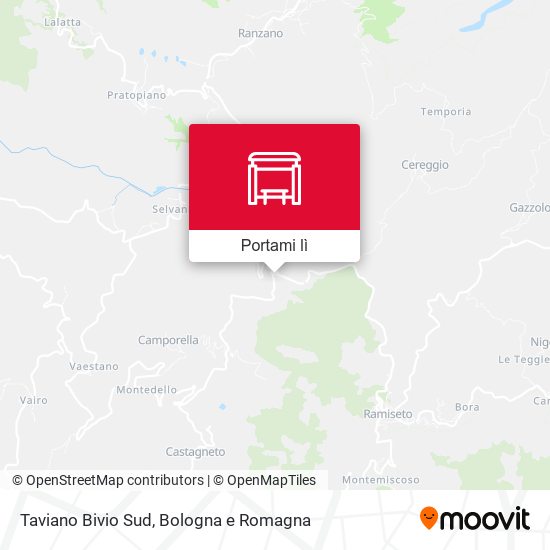 Mappa Taviano Bivio Sud
