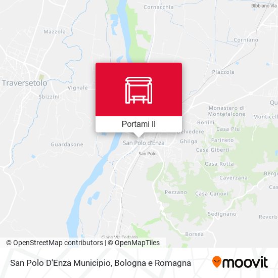 Mappa San Polo D'Enza Municipio