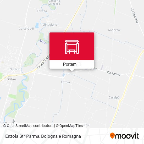 Mappa Enzola Str Parma