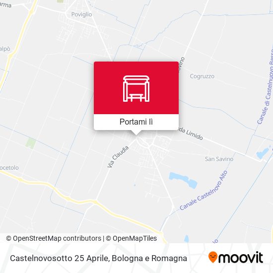 Mappa Castelnovosotto 25 Aprile