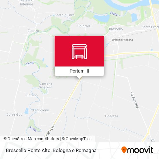 Mappa Brescello Ponte Alto