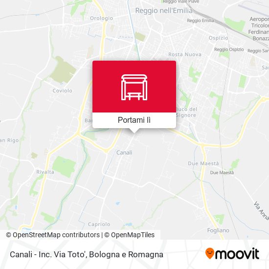 Mappa Canali - Inc. Via Toto'