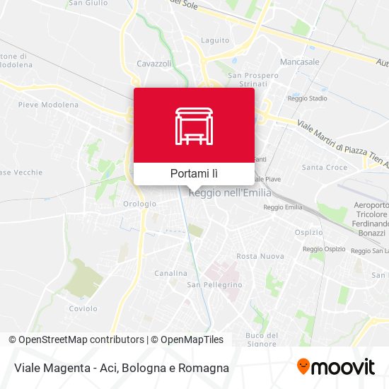 Mappa Viale Magenta - Aci