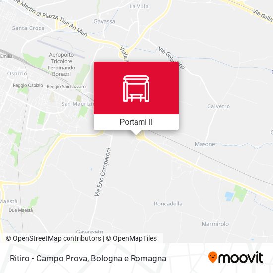 Mappa Ritiro - Campo Prova