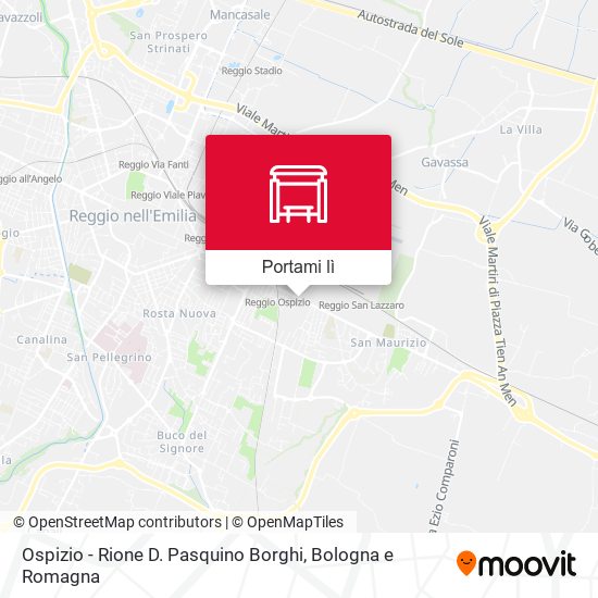 Mappa Ospizio - Rione D. Pasquino Borghi