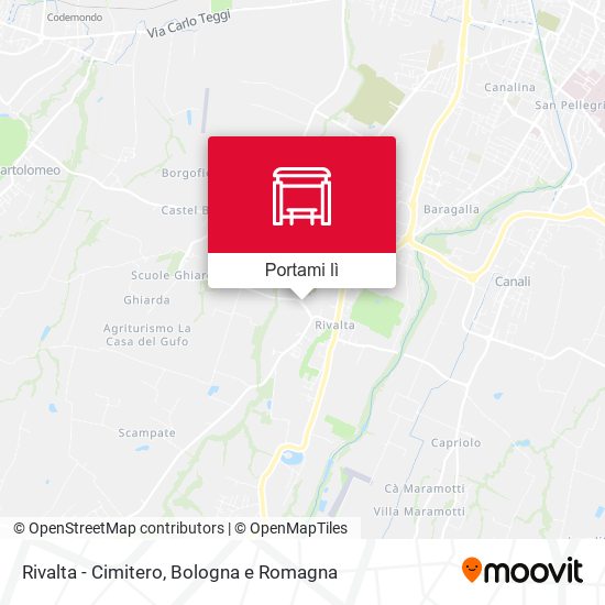 Mappa Rivalta - Cimitero