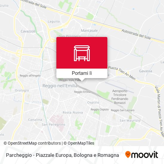 Mappa Parcheggio - Piazzale Europa