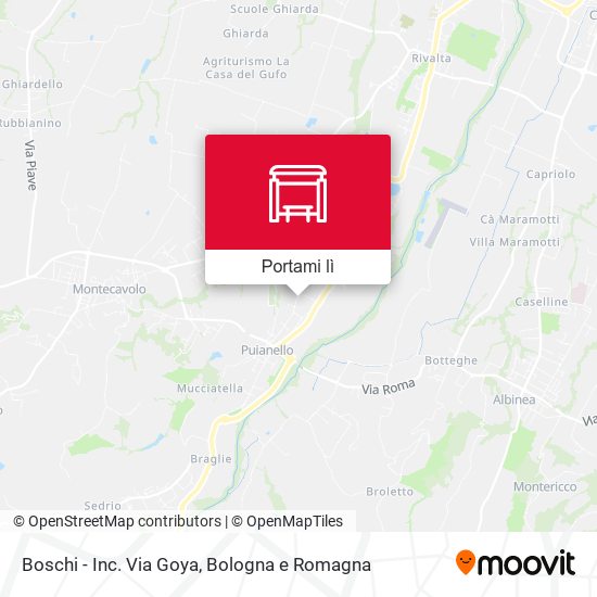 Mappa Boschi - Inc. Via Goya