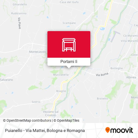 Mappa Puianello - Via Mattei