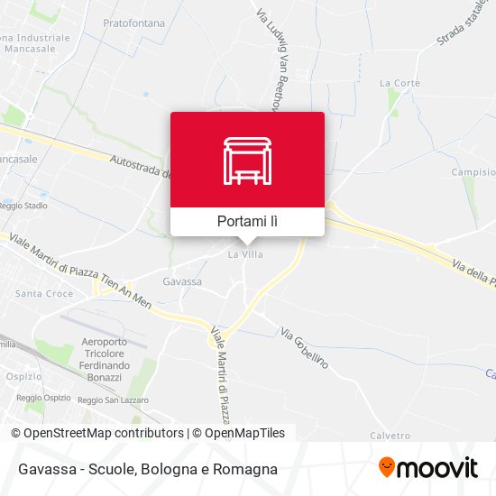 Mappa Gavassa - Scuole