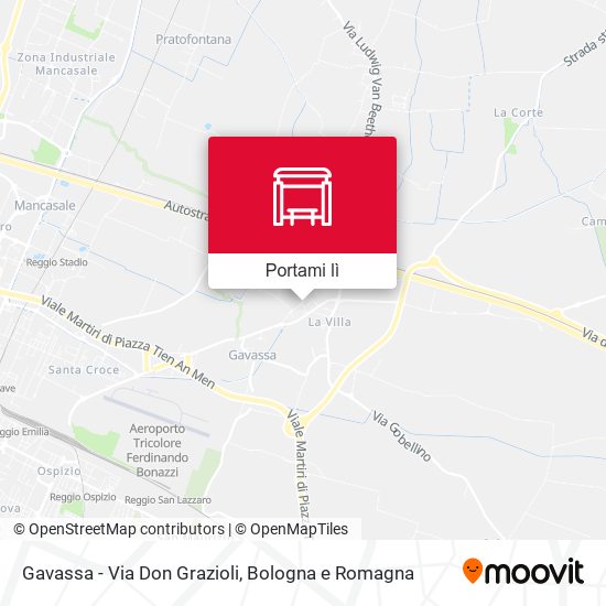 Mappa Gavassa - Via Don Grazioli