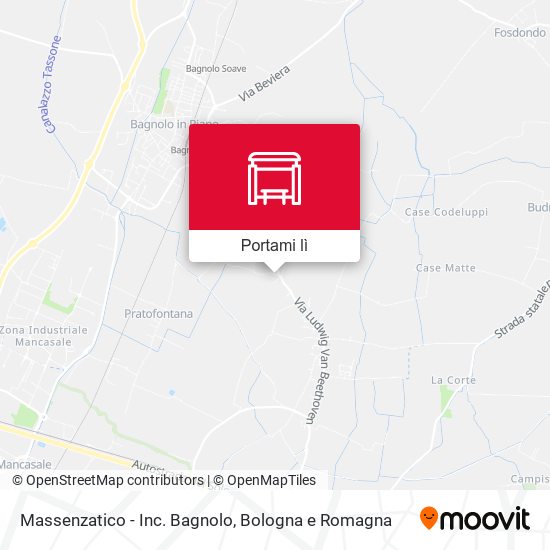 Mappa Massenzatico - Inc. Bagnolo
