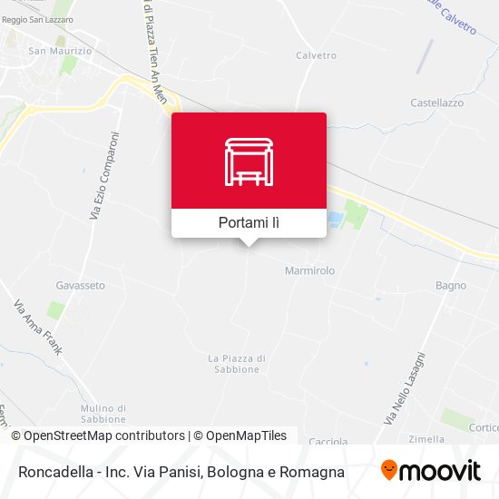 Mappa Roncadella - Inc. Via Panisi