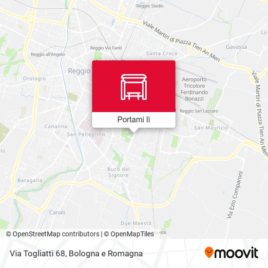 Mappa Via Togliatti 68