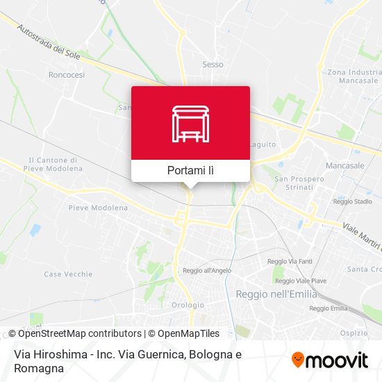 Mappa Via Hiroshima - Inc. Via Guernica