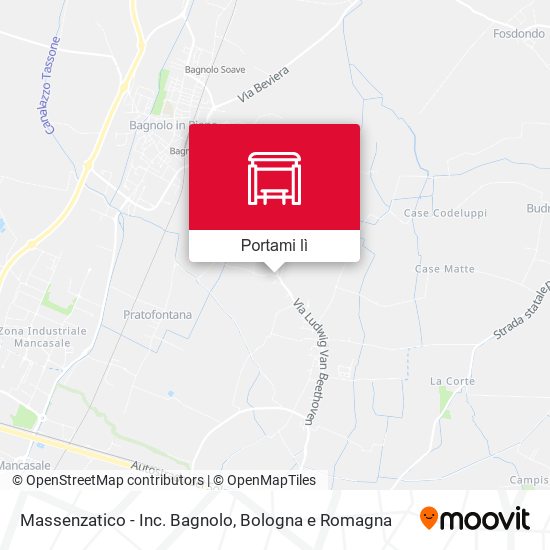 Mappa Massenzatico - Inc. Bagnolo