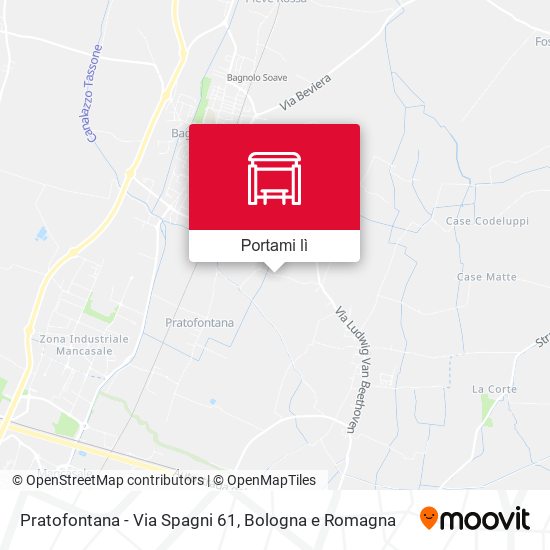 Mappa Pratofontana - Via Spagni 61