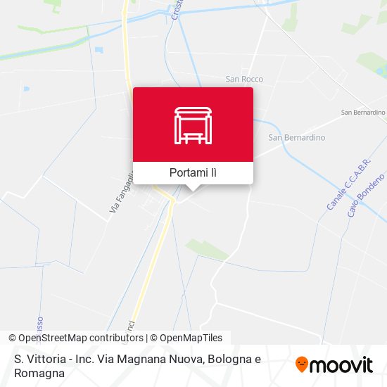 Mappa S. Vittoria - Inc. Via Magnana Nuova