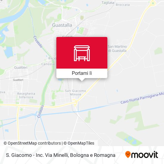 Mappa S. Giacomo - Inc. Via Minelli