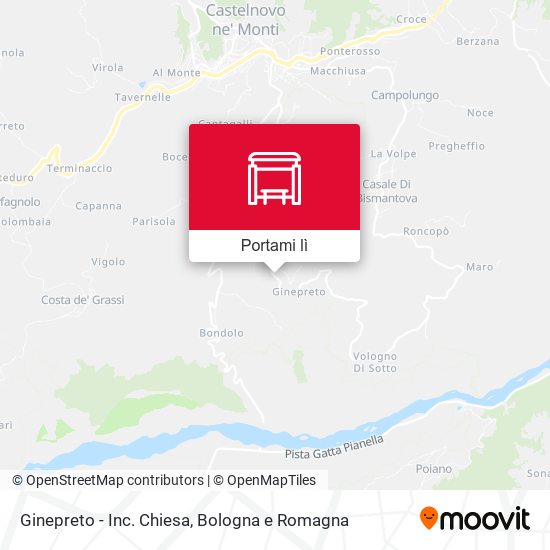 Mappa Ginepreto - Inc. Chiesa