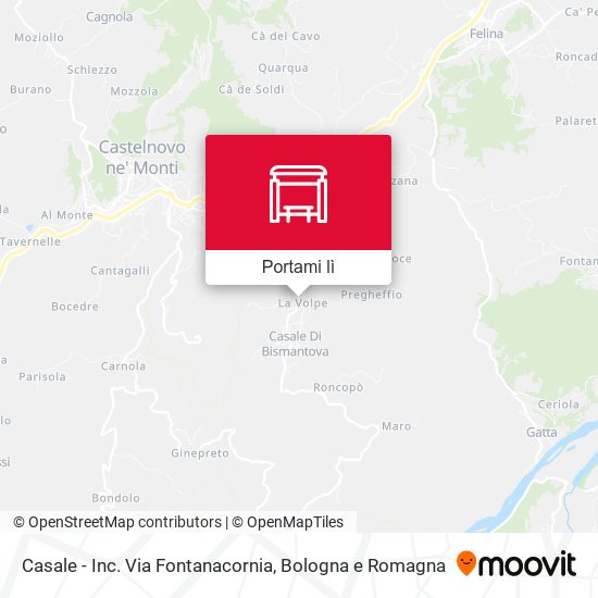 Mappa Casale - Inc. Via Fontanacornia