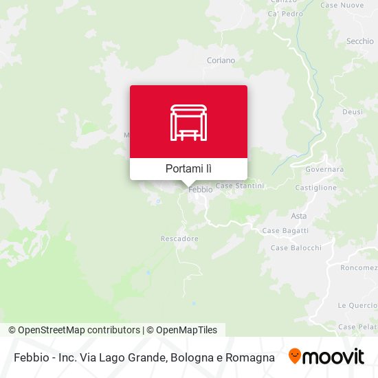 Mappa Febbio - Inc. Via Lago Grande