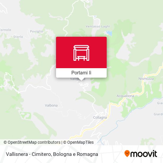 Mappa Vallisnera - Cimitero