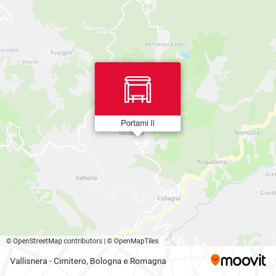 Mappa Vallisnera - Cimitero