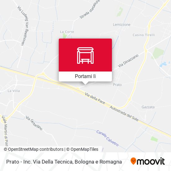 Mappa Prato - Inc. Via Della Tecnica