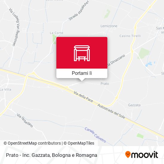 Mappa Prato - Inc. Gazzata